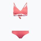 Dámske dvojdielne plavky O'Neill Baay Maoi Bikini red simple stripe