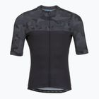 Pánsky cyklistický dres Rogelli Camo Jersey black/grey