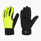 Pánske cyklistické rukavice Rogelli Essential Winter Waterproop fluorescent yellow