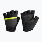 Rogelli Hero II pánske cyklistické rukavice black/fluor/grey