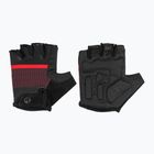 Rogelli Hero II pánske cyklistické rukavice black/red/bordeaux