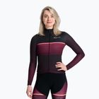 Dámske cyklistické tričko s dlhým rukávom Rogelli Impress II bordeaux / coral