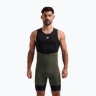 Rogelli Signature Bib Short pánske cyklistické šortky zelené