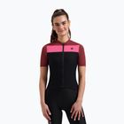 Dámsky cyklistický dres Rogelli Core Block W black/bordeaux/pink