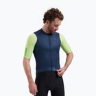 Pánsky cyklistický dres Rogelli Fast blue/lime