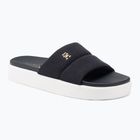 Dámske šľapky Tommy Hilfiger Platform Pool Slide space blue