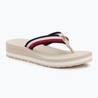 Dámske žabky Tommy Hilfiger Corp Mid Wedge Beach Sandal muslin