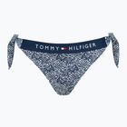 Tommy Hilfiger Cheeky Side Tie Bikini Bottom Tlač ilustrovaná vlna dark night navy