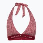Vrchný diel plaviek Tommy Hilfiger Halter Rp Print kvetinový pruhovaný regatta red