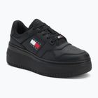 Dámske topánky Tommy Jeans Retro Basket Flatform Ess triple black