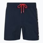 Pánske plavecké šortky Tommy Jeans SF Medium Drawstring Side Tape dark night navy