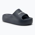 Tommy Jeans Dámske žabky Chunky Flatform Slide dark night navy