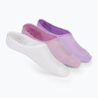 Dámske ponožky SKECHERS Non Terry No Show Liner 3 páry white/purple