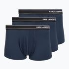 Pánske boxerky KARL LAGERFELD Stripe Logo Micro Trunk 3 páry mood indigo