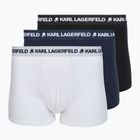 Pánske boxerky KARL LAGERFELD Logo Trunk 3 páry black/white/navy