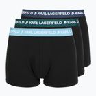 Pánske boxerky KARL LAGERFELD Logo Trunk Colorband 3 páry dark sea/indigo/blue