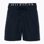 Tommy Hilfiger pánske stredné plavecké šortky so šnúrkou Dw desert sky