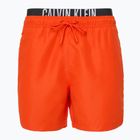 Pánske plavecké šortky Calvin Klein KM0KM01093 Intense Power Medium Double WB flamingo chili