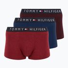 Boxerky Tommy Hilfiger UM0UM03180 Trunk 3 páry deep burgundy/purple navy/deep rouge heather