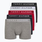 Pánske boxerky Tommy Hilfiger UM0UM03679 5 par white/mid red/desert sky/mid heather/black