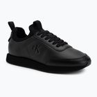 Pánske topánky Calvin Klein YM0YM01362 Retro Runner Ponožkové Šnurovacie Kožené triple black