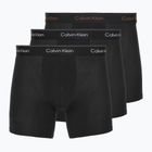 Boxerky Calvin Klein LV00NB4394 Brief 3 páry black/chalk logo/black/currie
