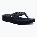 Dámske žabky Tommy Hilfiger Wedge Cornrow Beach space blue