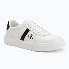 Pánske topánky Calvin Klein HM0HM02237 Classic Cups Lace Leather EMB Tongue bright white/black