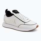 Dámske topánky Calvin Klein HW0HW02994 Retro Runner Sock Patch Leather bright white/black