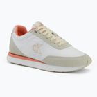 Dámske topánky Calvin Klein YW0YW01990 Retro Runner Lace Up Nylon Mg brilliant white/light cashew/pink