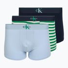 Pánske boxerky Calvin Klein LV00NB4472 Trunk 3 pairs shoreline/mardi gras green/cent s