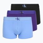 Pánske boxerky Calvin Klein LV00NB4472 Trunk 3 pairs black w/blue river fog/blue river