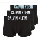 Pánske boxerky Calvin Klein 000NB3608A Trunk 3 pairs black with harbor mist logo/ black with