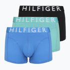 Boxerky Tommy Hilfiger Trumk 3 pairs arctic aqua/black/cobalt blue
