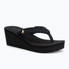 Dámske žabky Tommy Hilfiger Wedge Braided Summer Sandal black