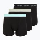 Pánske boxerky Calvin Klein 0000U2662G Trunk 3 páry black in plume wb/black in misty sag