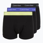Pánske boxerky Calvin Klein 0000U2662G Trunk 3 páry black in green bloom wb/black in da