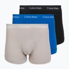Pánske boxerky Calvin Klein 0000U2662G Trunk 3 páry classic blue/porpoise/black