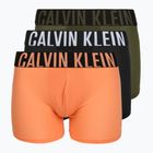Pánske boxerky Calvin Klein LV00NB4665 Boxer Brief black/olive night/orange frosting