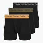 Pánske boxerky Calvin Klein LV00NB4410 Brief black w/bronze flash wb/black/oliv