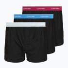Pánske boxerky Calvin Klein LV00NB4267 Boxer Slim black bodies w/ poseidon blue/plein