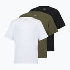 Pánske tričko Calvin Klein LV00NB4185 Crew Neck black w/ white emb/white w/ black e