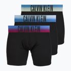 Pánske boxerky Calvin Klein LV00NB4622 Boxer Brief blck bodies w/ plein air psdn blue/