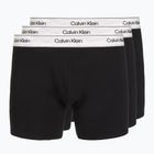Pánske boxerky Calvin Klein LV00NB4731 Boxer Brief black w/ silver haze wbs