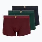 Pánske boxerky Tommy Hilfiger Trunk 3 pack navy blue/nocturnal green/burgundy