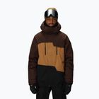 Pánska snowboardová bunda 686 Geo Insulated coffee colorblock