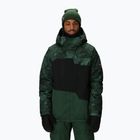 Pánska snowboardová bunda 686 Geo Insulated moss green colorblock