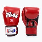 Fairtex Universal Priedušné červené boxerské rukavice