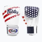 Boxerské rukavice Fairtex Universal "Tight-Fit" Design USA white