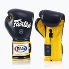 Boxerské rukavice Fairtex Heavy Hitter's Mexican Style blue/yellow